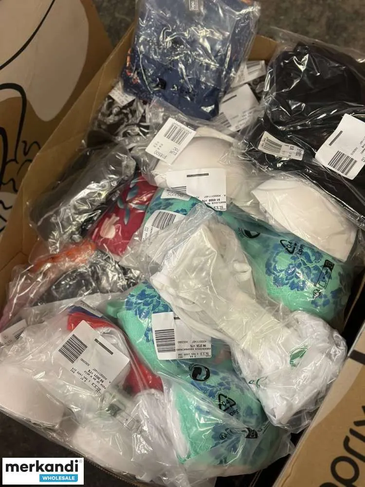 1.95 € Por unidad, Restos Textiles, Venta por correo, Venta al por mayor, STOCK RESTANTE, Compra de ropa palet, Moda mixta, muje