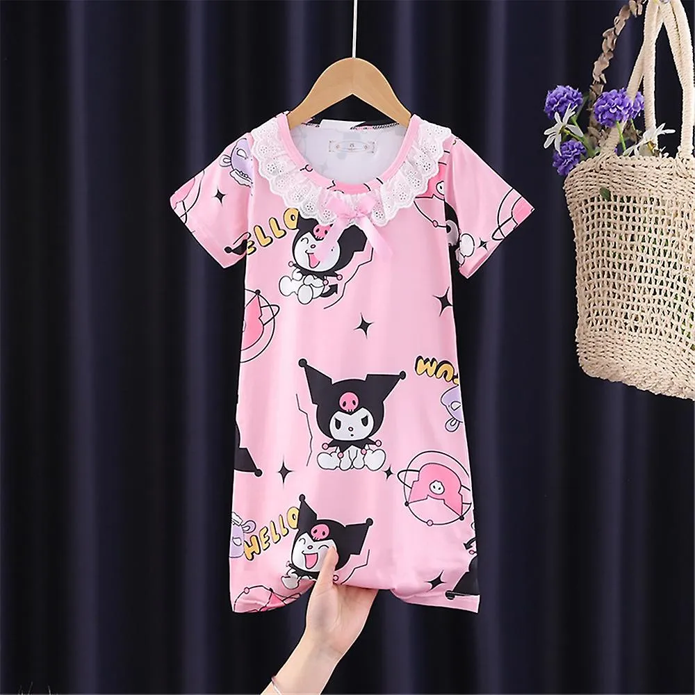 412 AñOS NIñAS KUROMI MELODY CINNAMOROLL HELLO KITTY CAMISóN PIJAMA VESTIDO VESTIDO ROPA DE DORMIR ROPA DE DORMIR
