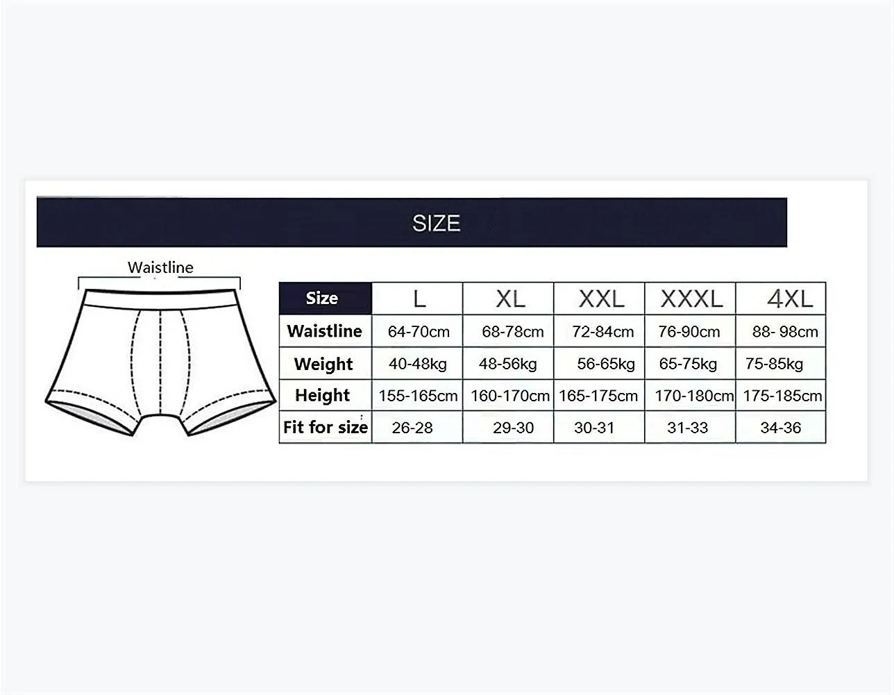 4 Piezas Ropa Interior Hombre Bóxers Shorts Bragas Finas (color: 02, Tamaño: Xl(50 58kg))