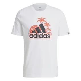 Adidas AEROREADY Vacation Sunset Logo Graphic Tee