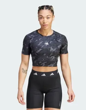 Adidas Camiseta corta Techfit Camo Print Training