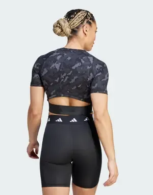 Adidas Camiseta corta Techfit Camo Print Training