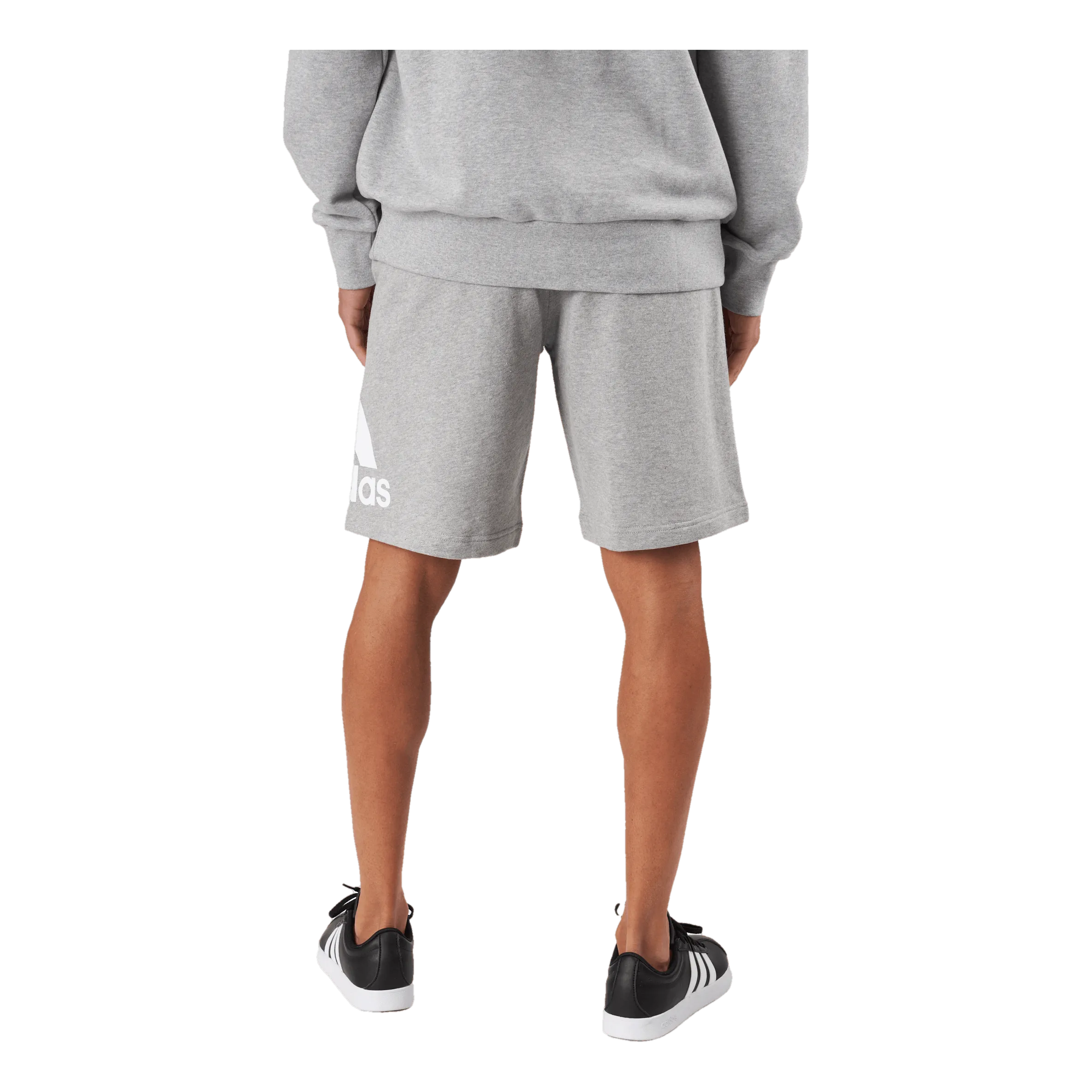 Adidas Essentials Big Logo French Terry Shorts Medium Grey Heather
