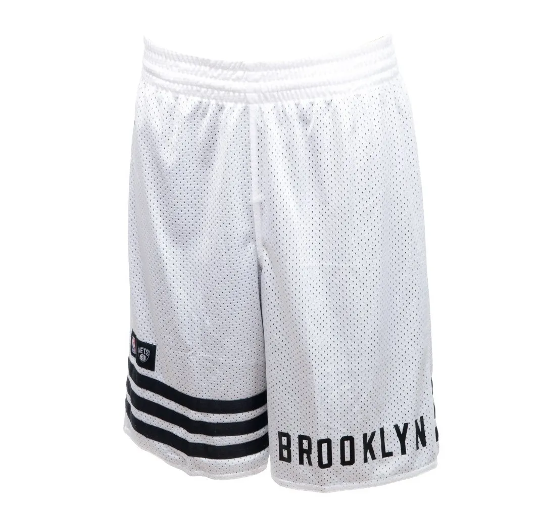 Adidas Short NBA Brooklyn Summer Run Reversible (blanco/negro)