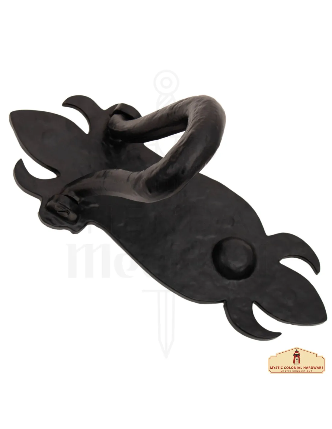 Aldaba medieval veneciana de hierro hecha a mano (19,8 cm.)
