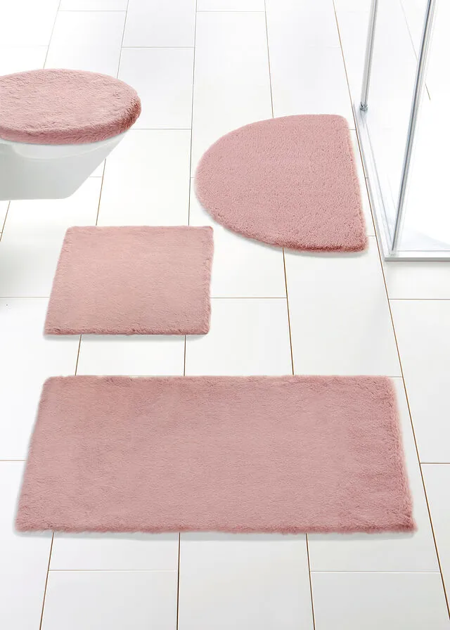 Alfombra de baño de calidad y especialmente suave Rosado