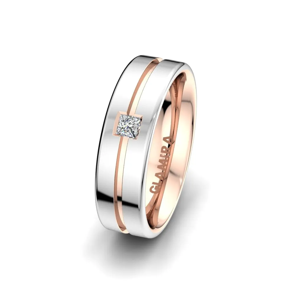 Anillo de boda Bright Queen 6 mm