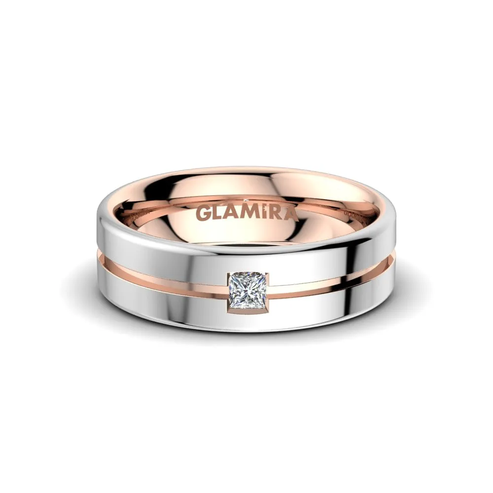 Anillo de boda Bright Queen 6 mm