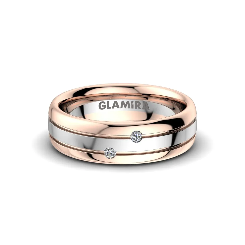 Anillo de boda Charming Fate 6mm