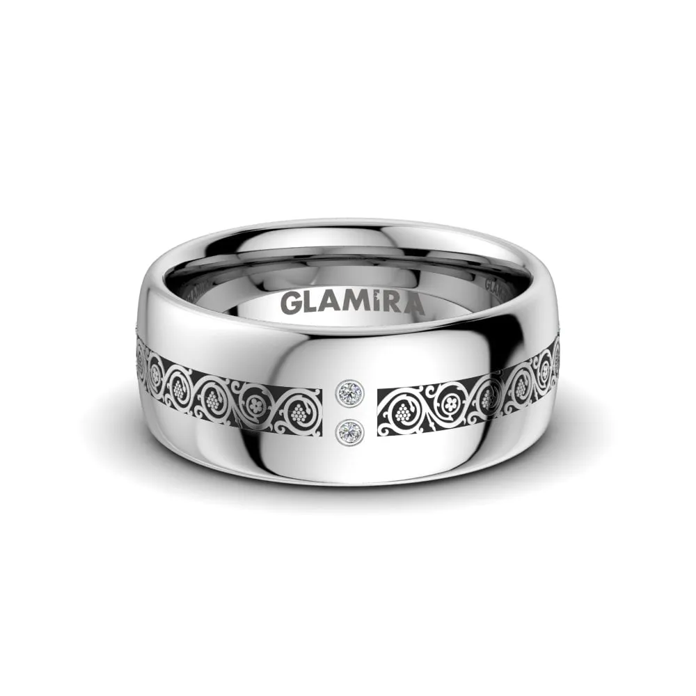 Anillo de boda Ornate Life 8 mm