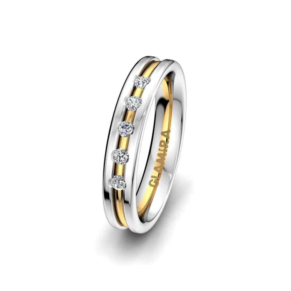 Anillo de boda White Ease 4 mm