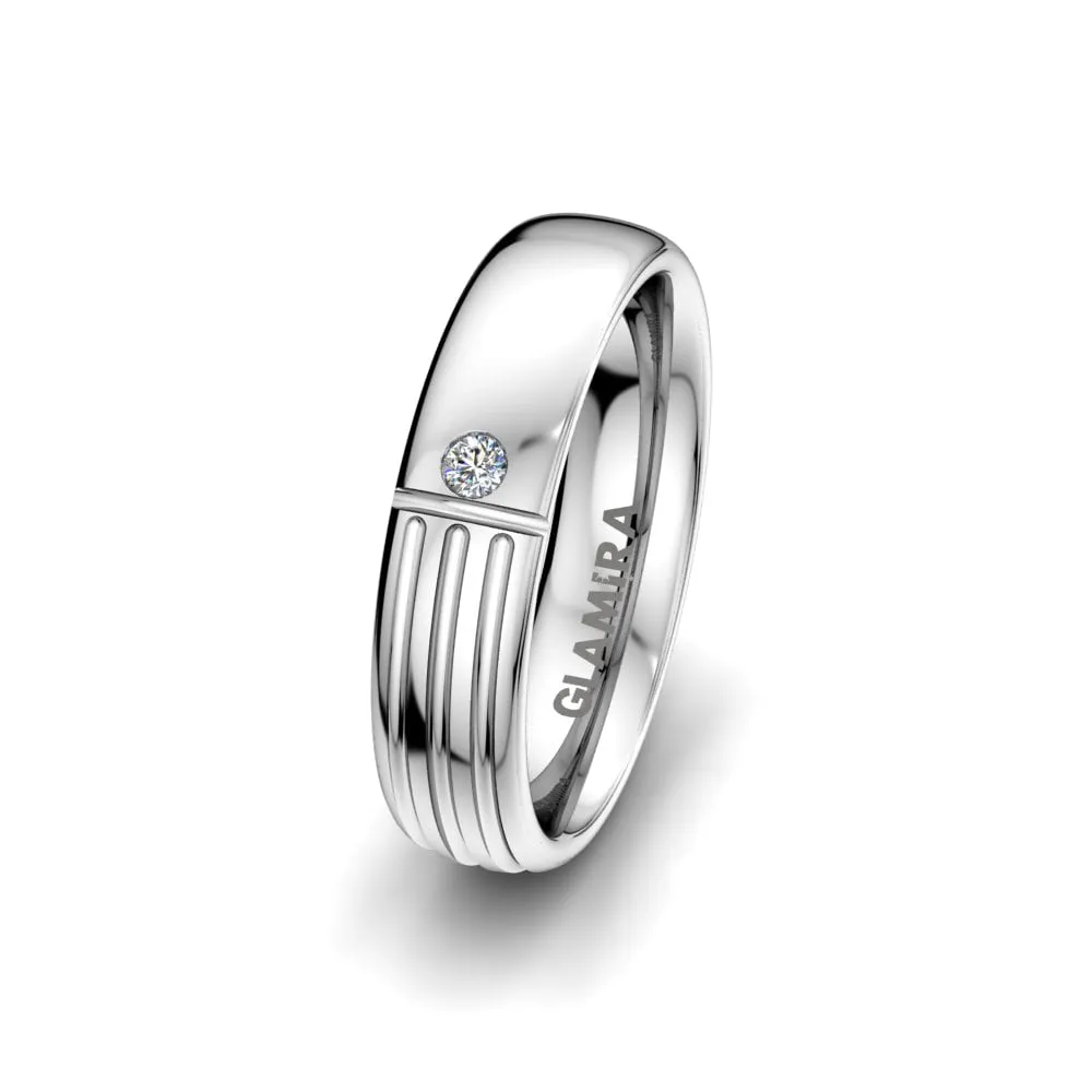 Anillo de boda White Lily 5 mm