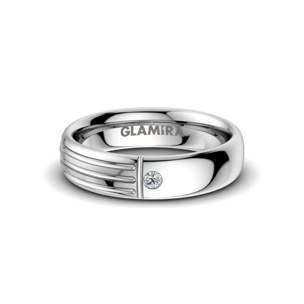 Anillo de boda White Lily 5 mm