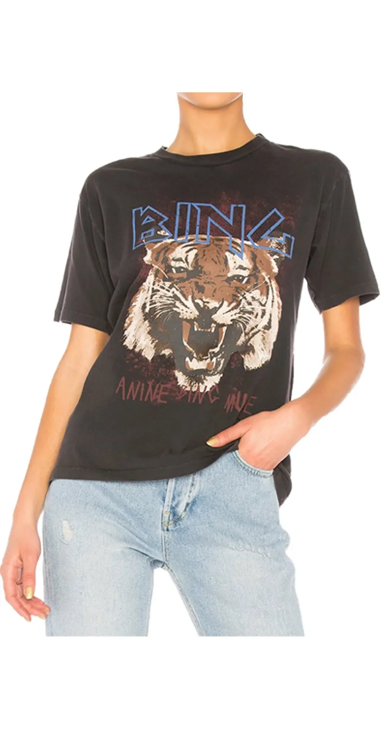 ANINE BING Polera Tiger