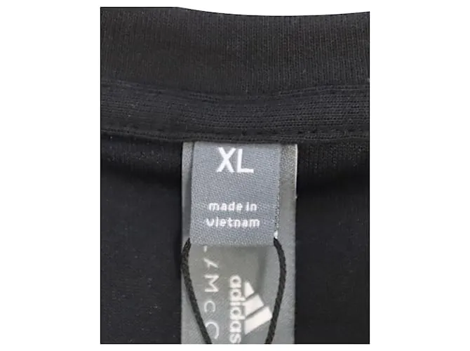Autre Marque Camiseta recortada de algodón orgánico negro Adidas por Stella McCartney Future Playground 