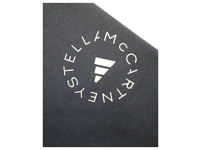 Autre Marque Camiseta recortada de algodón orgánico negro Adidas por Stella McCartney Future Playground 