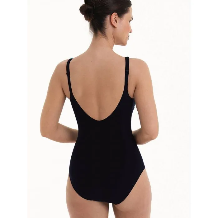Bañador Mastectomía reductor Anita Submarine Blue Dirban con foam 6330 Curasao