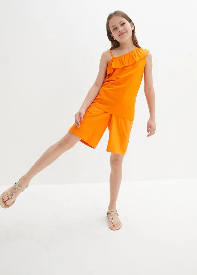 Bermudas para niñas Naranja calabaza