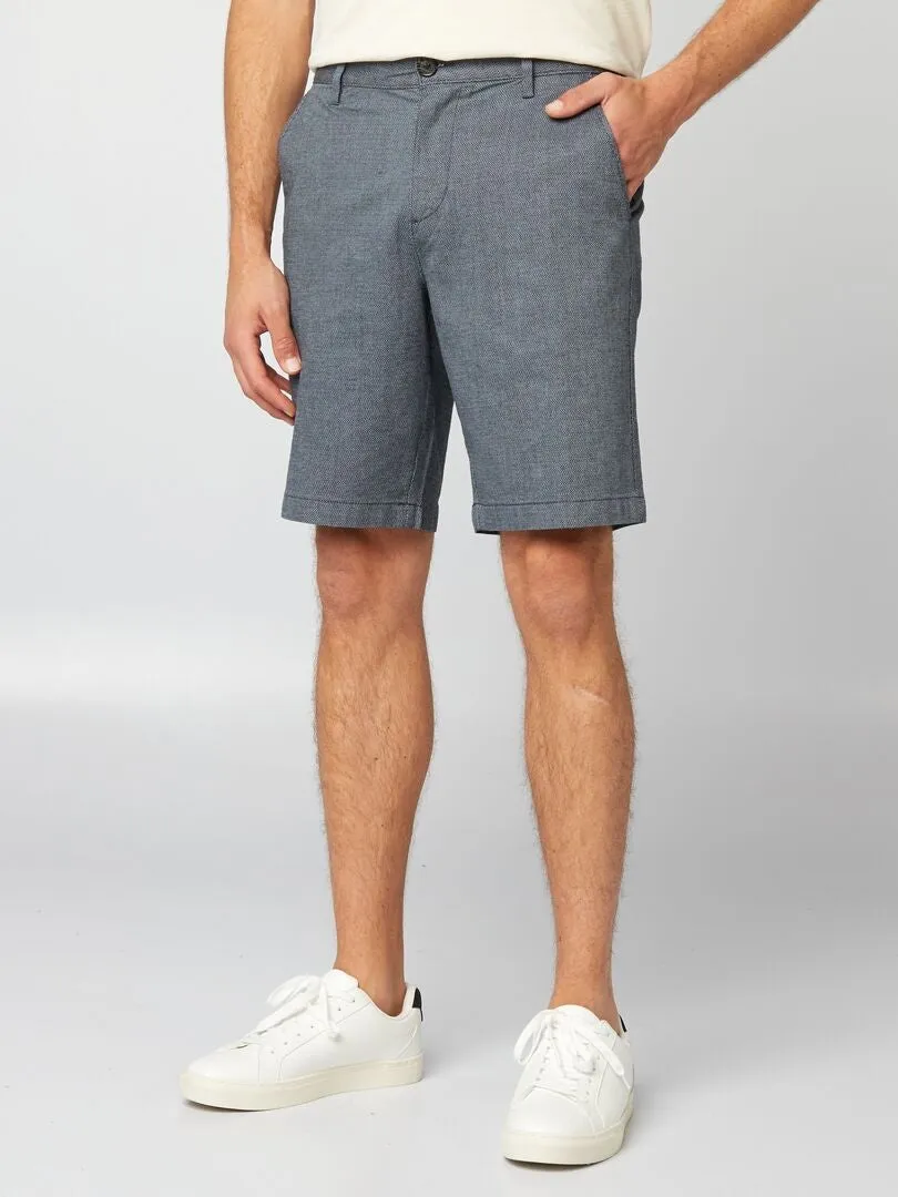 BERMUDAS TIPO CHINO DE SARGA  AZUL