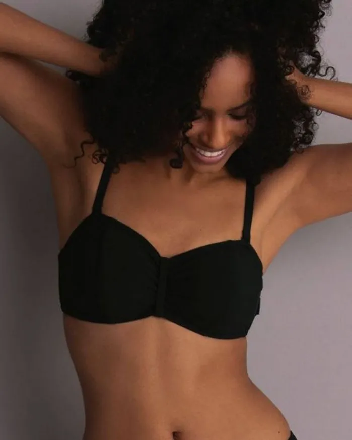 BIKINI TOP SIN TIRANTES MIX & MATCH 89361 NEG ROSA FAIA SWIM