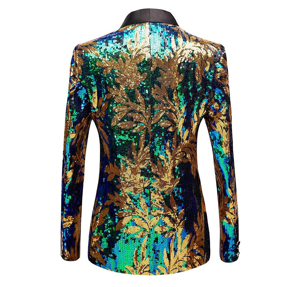 Blazer de alta calidad Hombres Moda elegante Casual Boda Padrinos de fiesta Sequin Bar Disfraz Traje Escenario Anfitrión Vestido