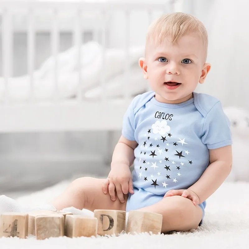Body Bebé Personalizado Estrellas