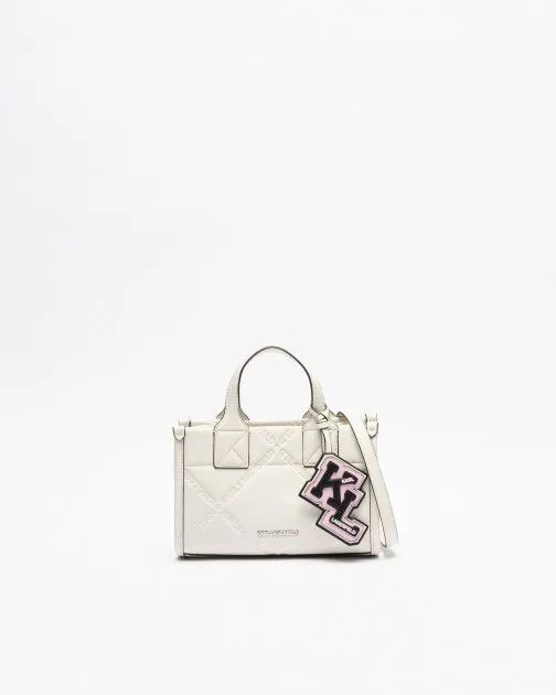 Bolso de mano Karl Lagerfeld 240W3095 Blanco