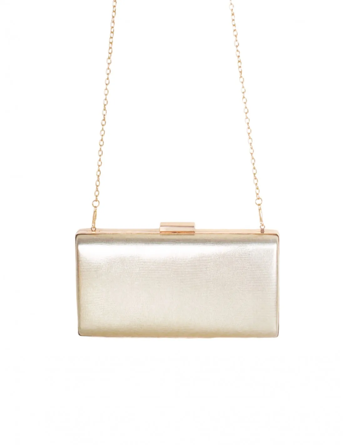 Bolso Fiesta Dorado Grabado Coco Alargado
