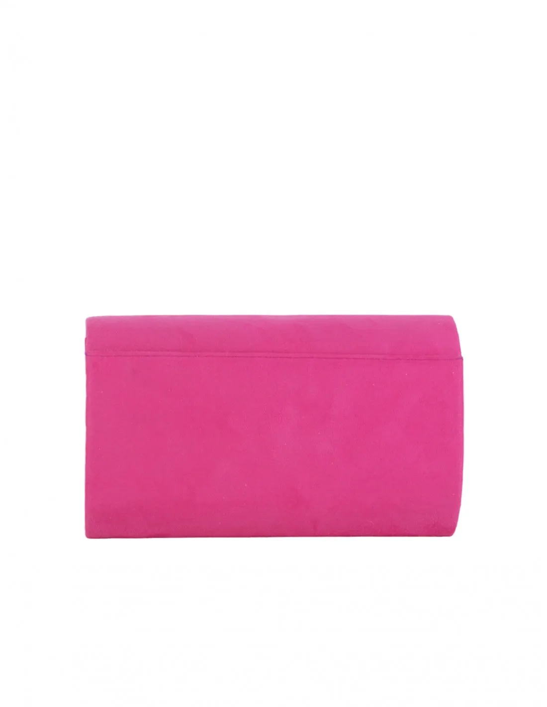 Bolso Fiesta Fucsia Cierre Dorado