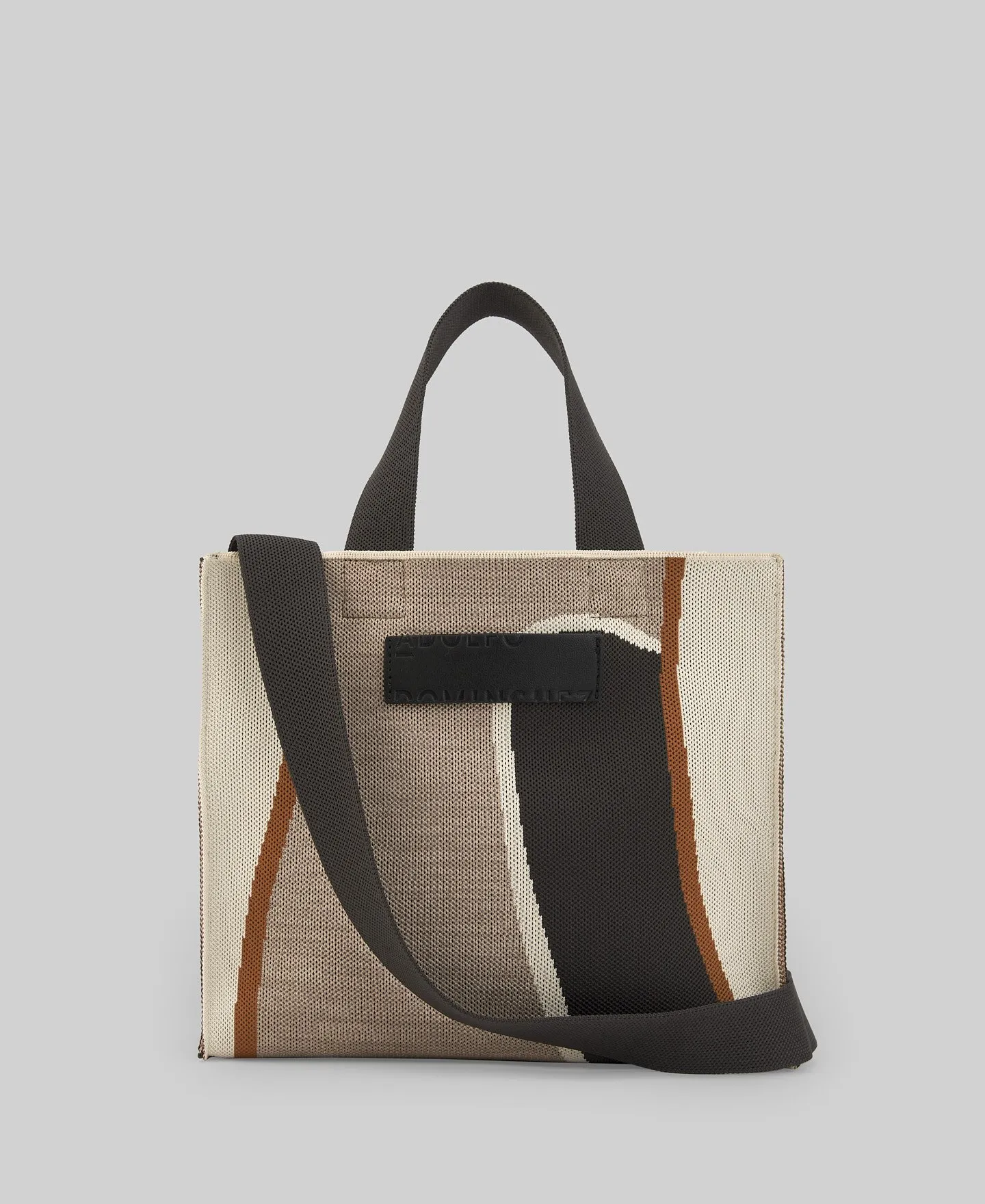 Bolso mediano en punto estampado mujer