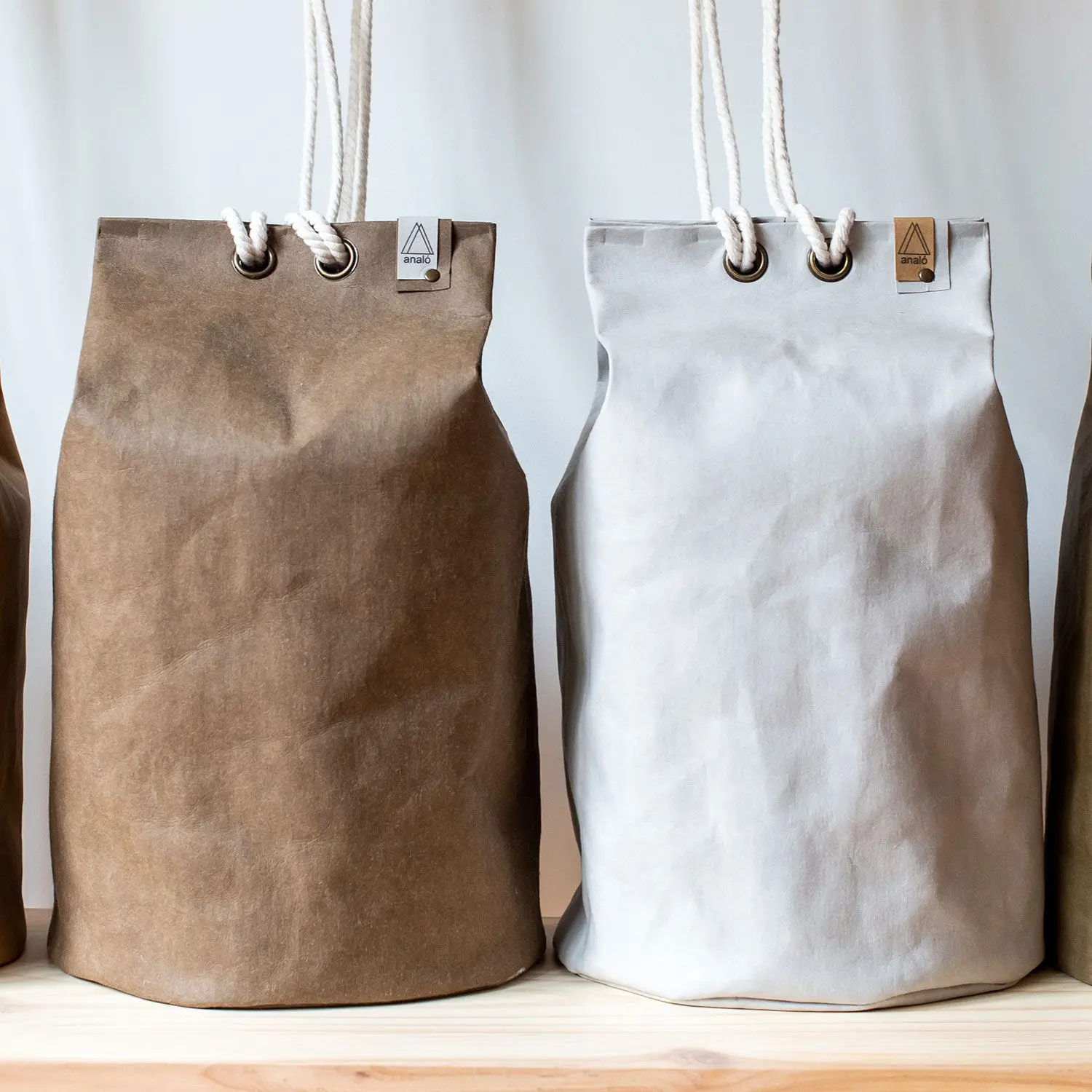 Bolso saco grande de papel lavable
