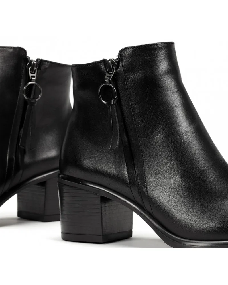 Bota de piel confort de tacón bajo | FLUCHOS LEXI D8606 cuero