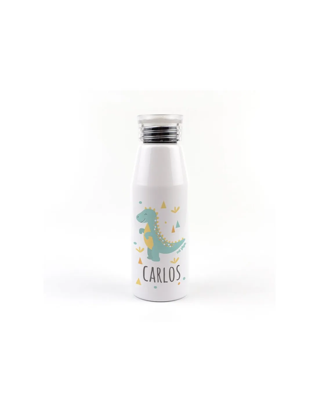 Botella Aluminio Dinosaurio Soft 500ml Personalizada de Mi Pipo