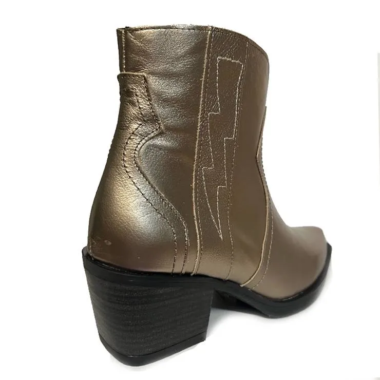 Botín cowboy Escala Bury Oro