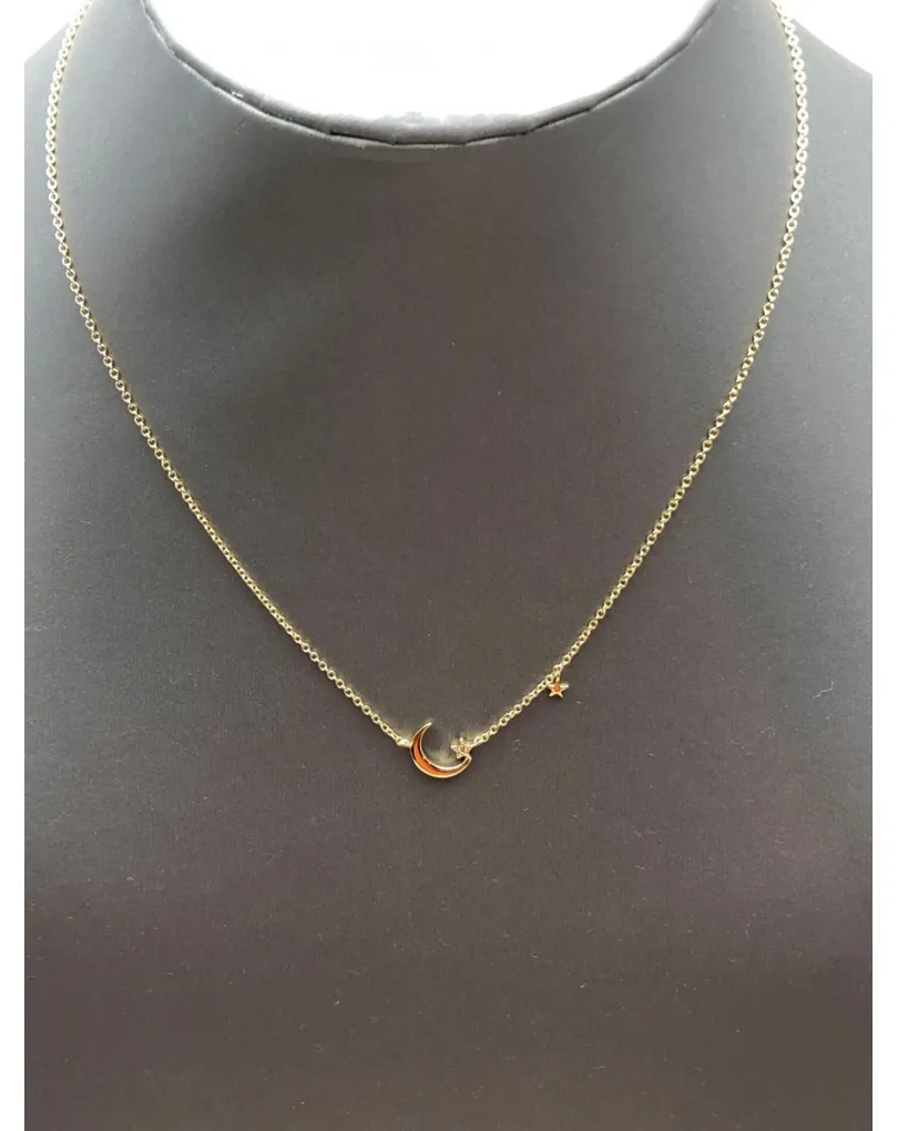 CADENAS DE BISUTERIA FINA DE MODA CON ESTRELLITAS Y LUNA 