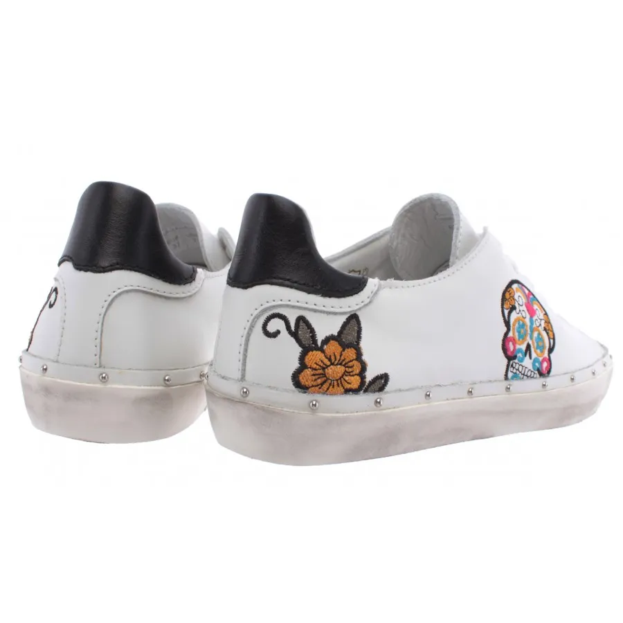 Calzado Mujer Sneakers REBECCA MINKOFF 00MS NA01 Michell Skull Nappa White New