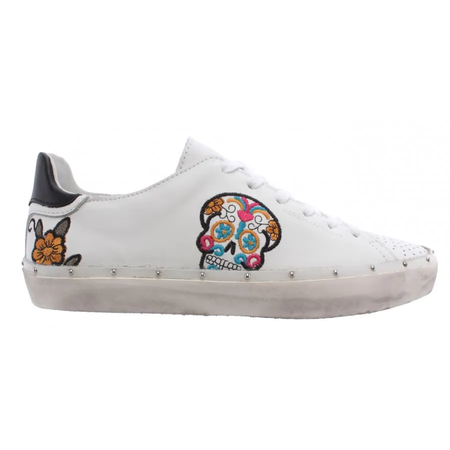 Calzado Mujer Sneakers REBECCA MINKOFF 00MS NA01 Michell Skull Nappa White New