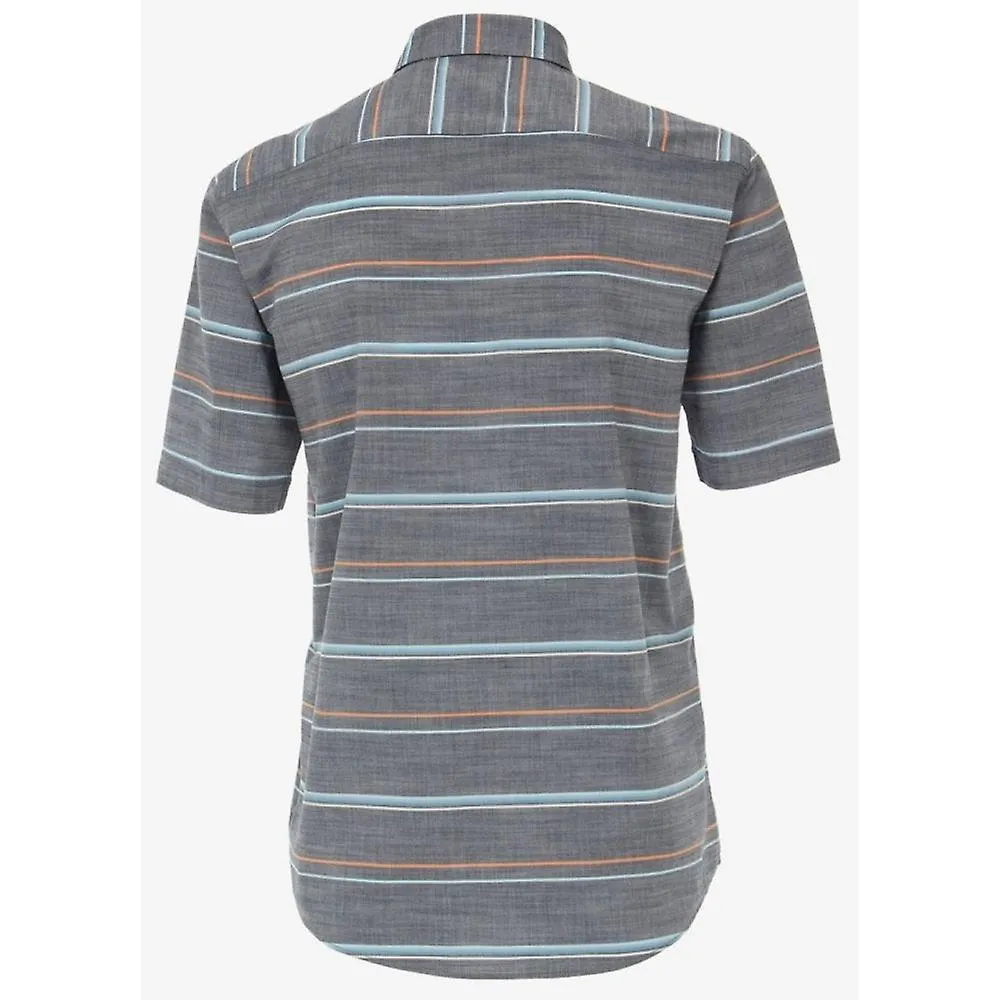 Camisa de manga corta con rayas horizontales CASA MODA para hombre