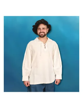 Camisa del Renacimiento cosida a mano