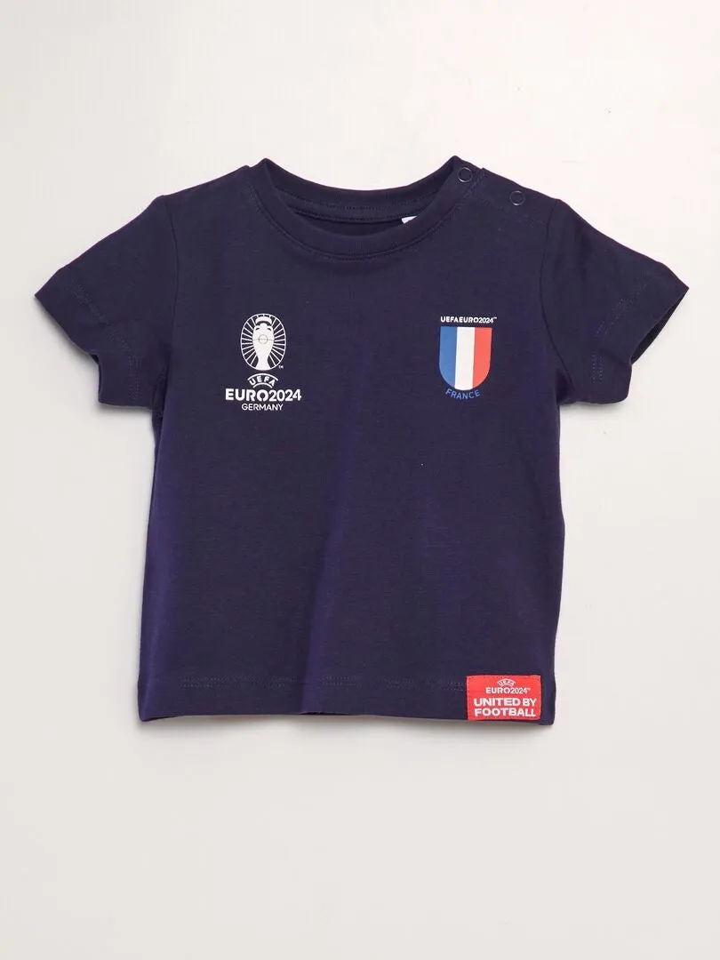 CAMISETA DE ALGODóN  EUROCOPA 2024  AZUL