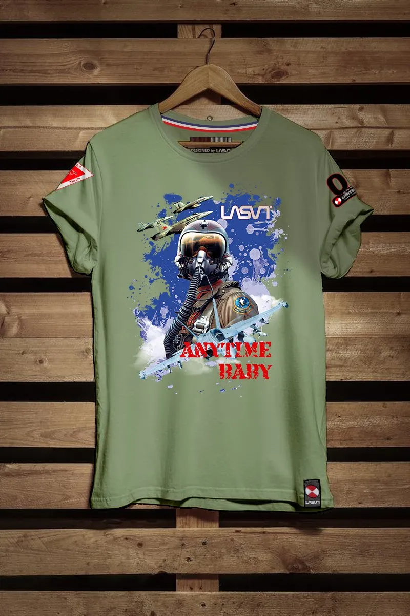 Camiseta de hombre ANYTIME kaki