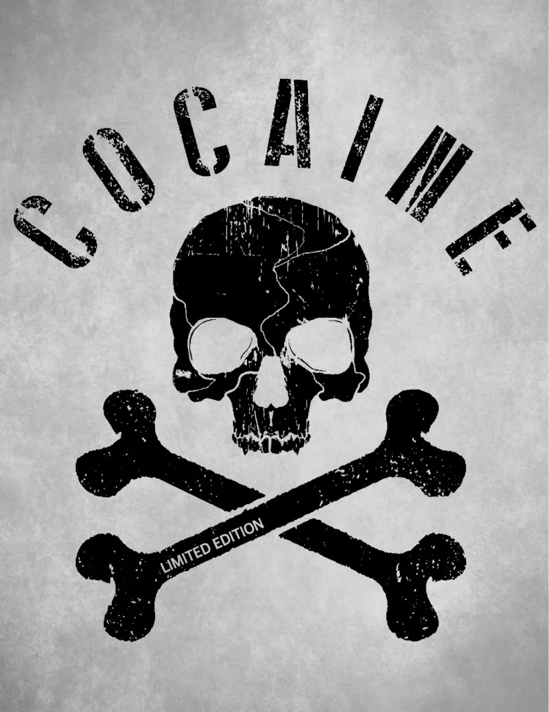 Camiseta de hombre COCAINE rosa
