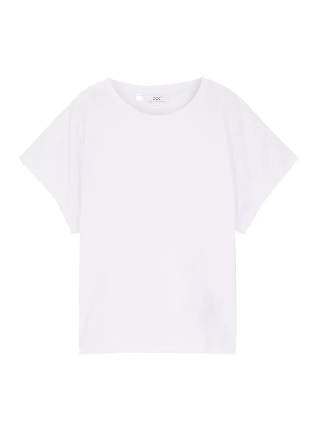 Camiseta holgada para niñas Blanco