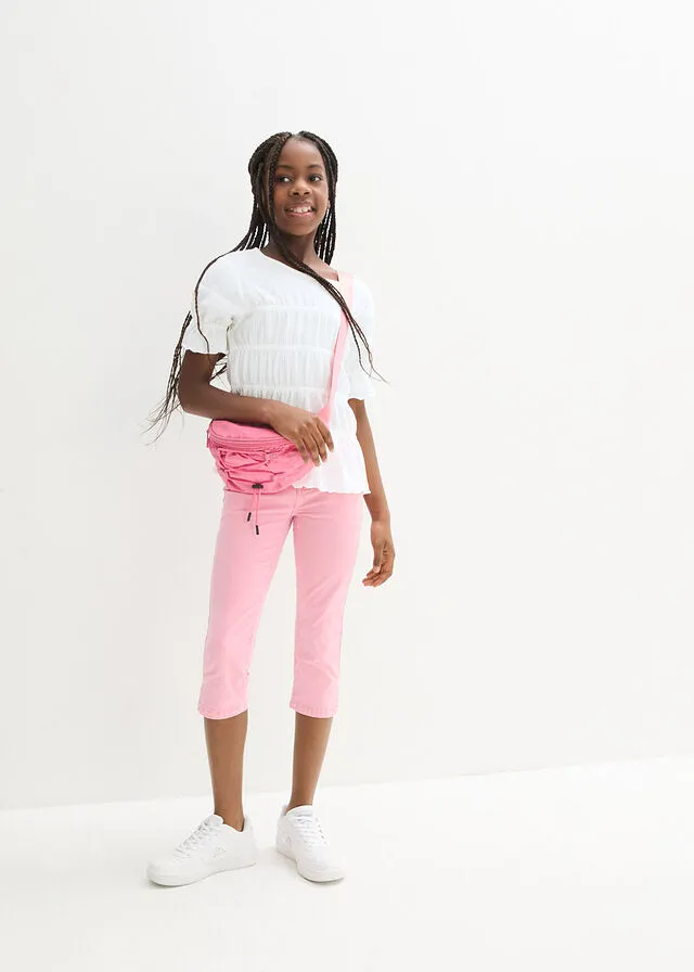 Camiseta para niñas Blanco lana