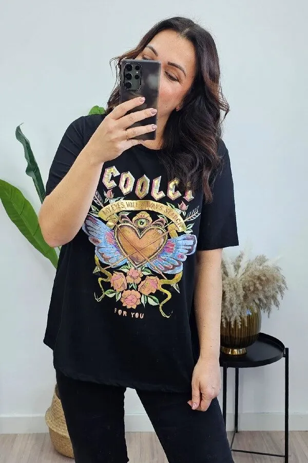Camiseta Tatto Gold Negra