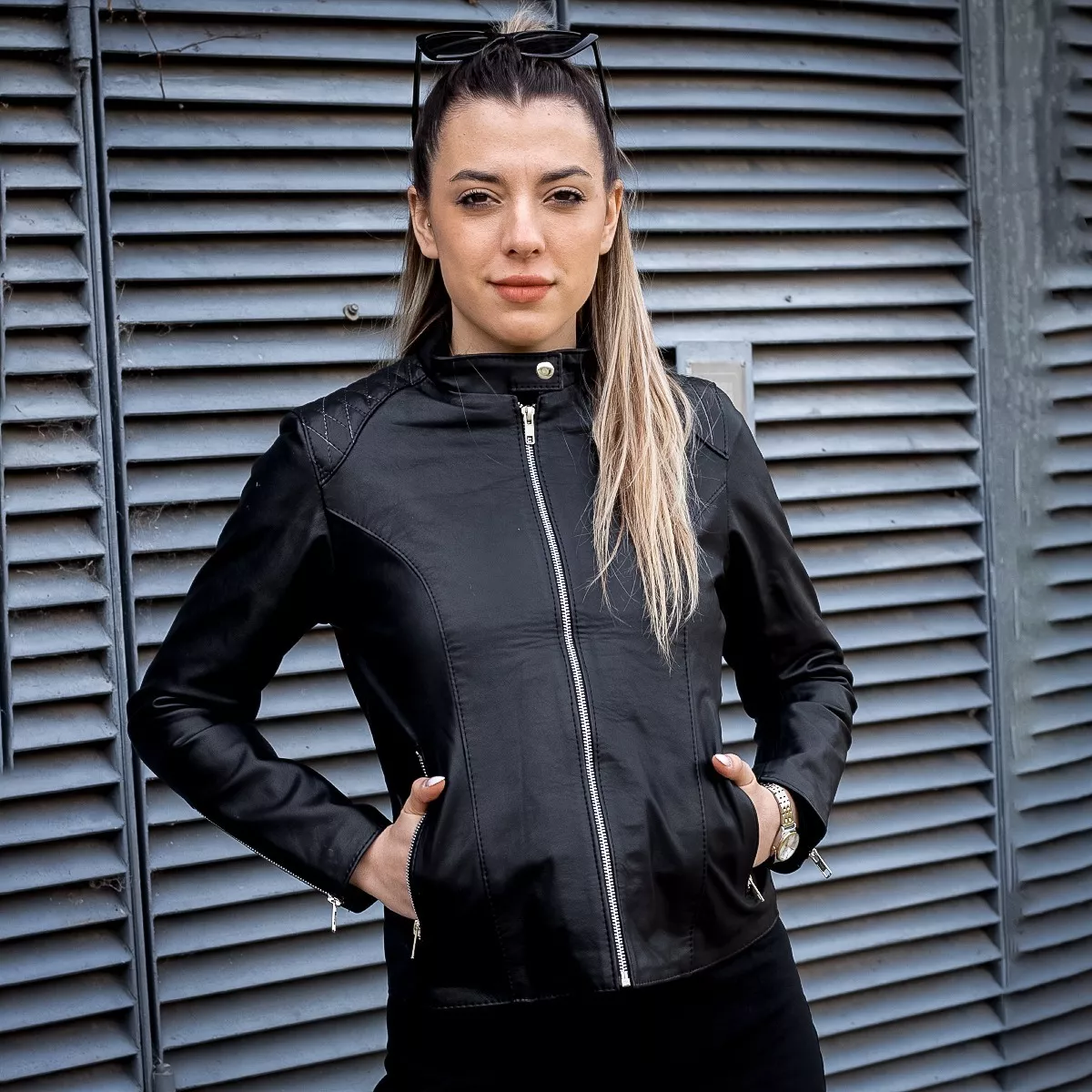CAMPERA 100% CUERO VACUNO DE MUJER TALLES GRANDES XS  5XL