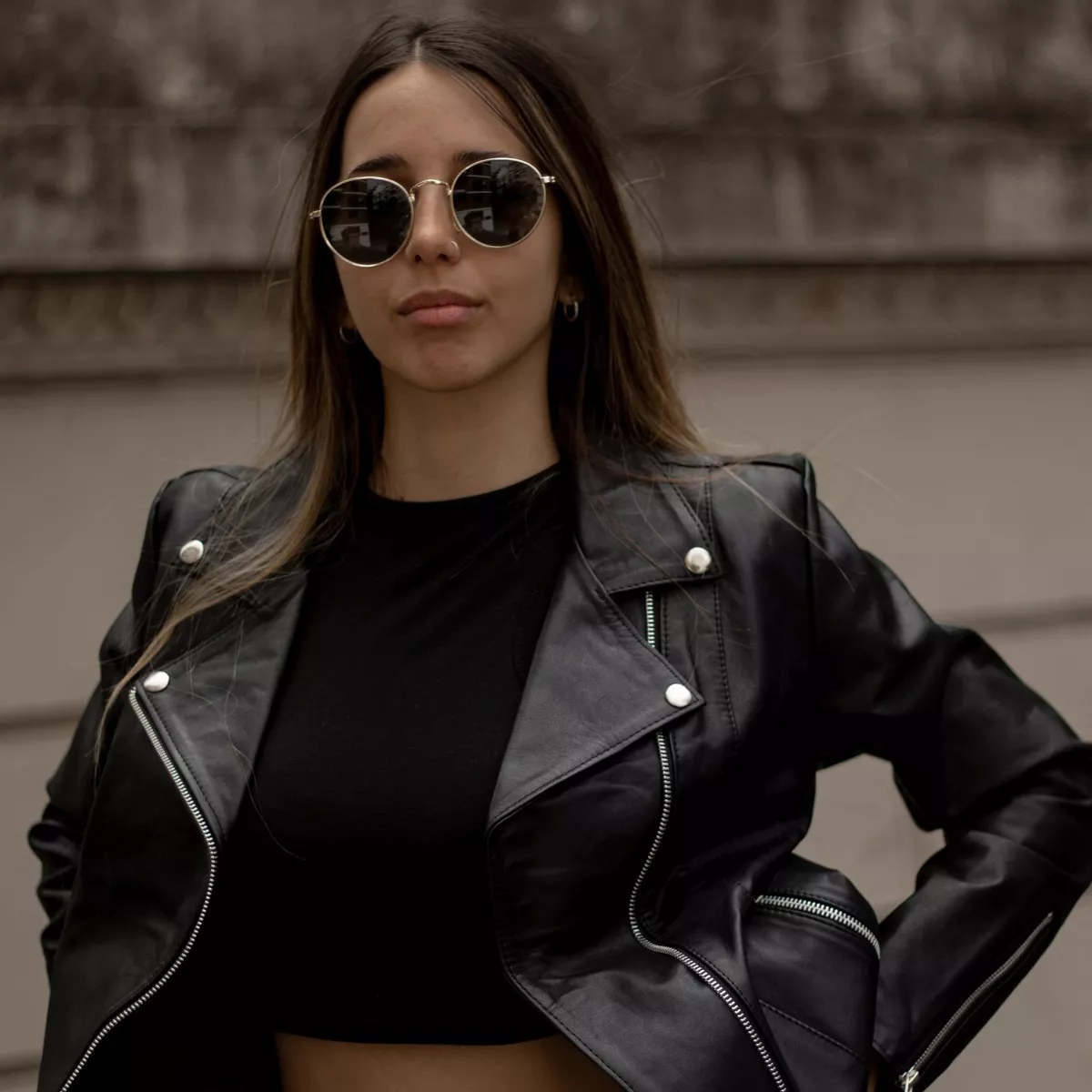 Campera 100% Cuero Vacuno De Mujer Talles Grandes Xs Al 5xl