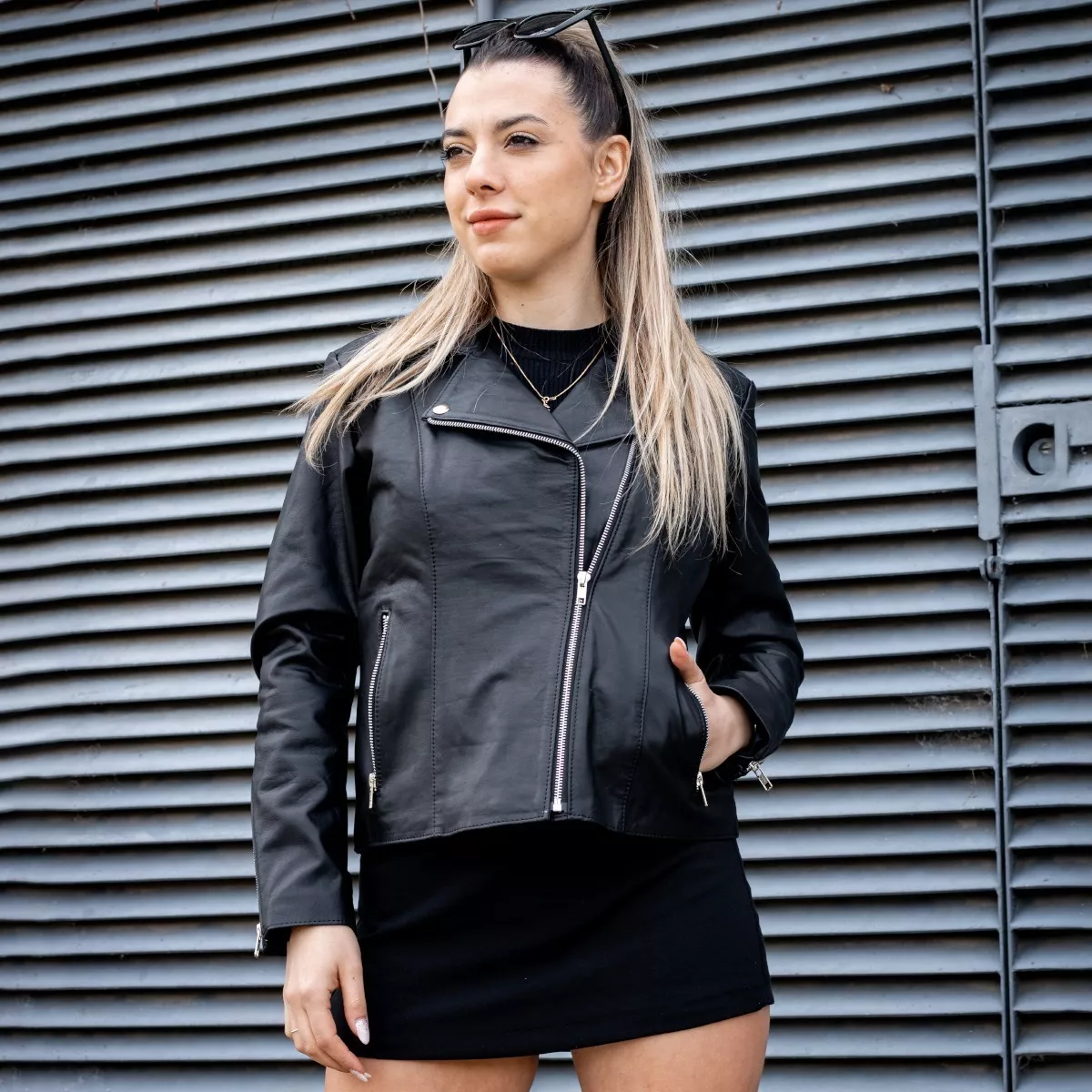 Campera 100% Cuero Vacuno De Mujer Talles Grandes Xs Al 5xl