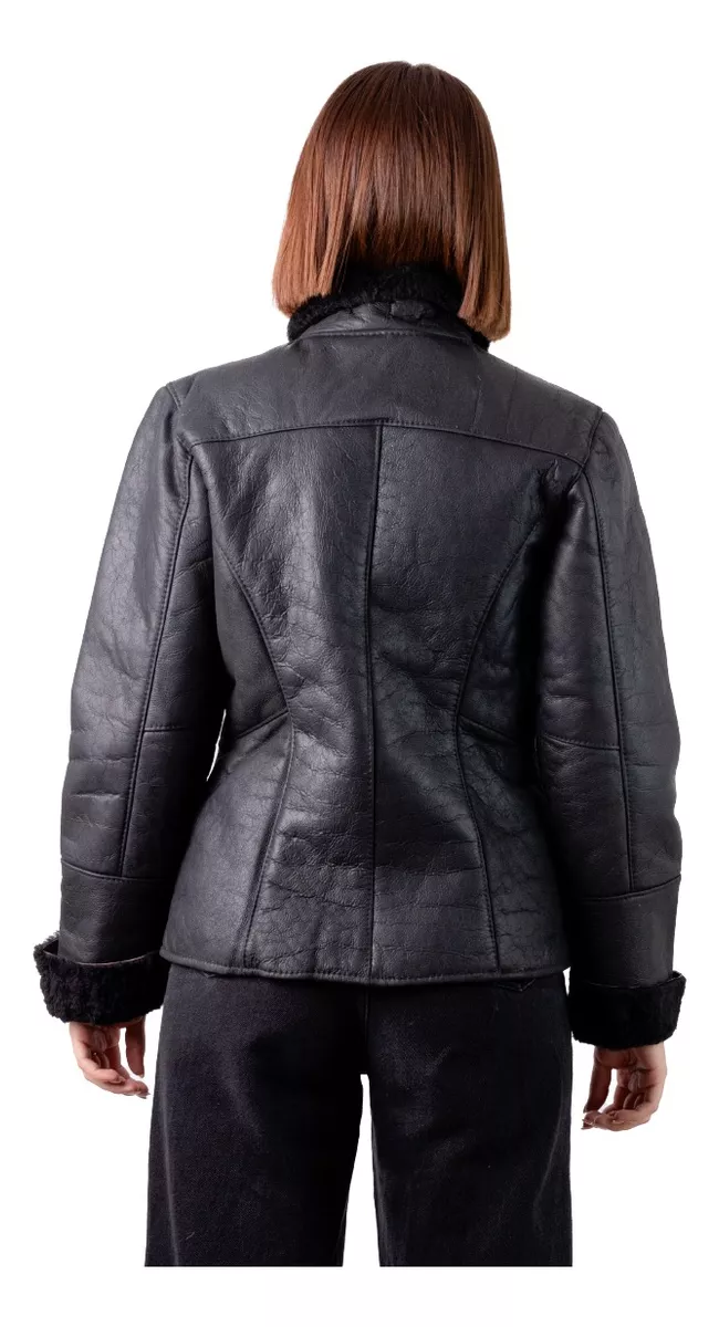 CAMPERA DE CUERO DE OVEJA DE MUJER  MODELO: 105