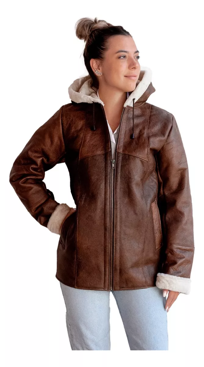 CAMPERA DE CUERO DE OVEJA DE MUJER  MODELO: 305